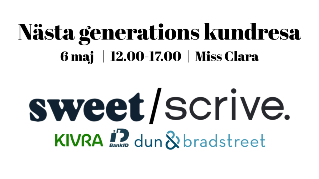 Kundevent sweet/scrive